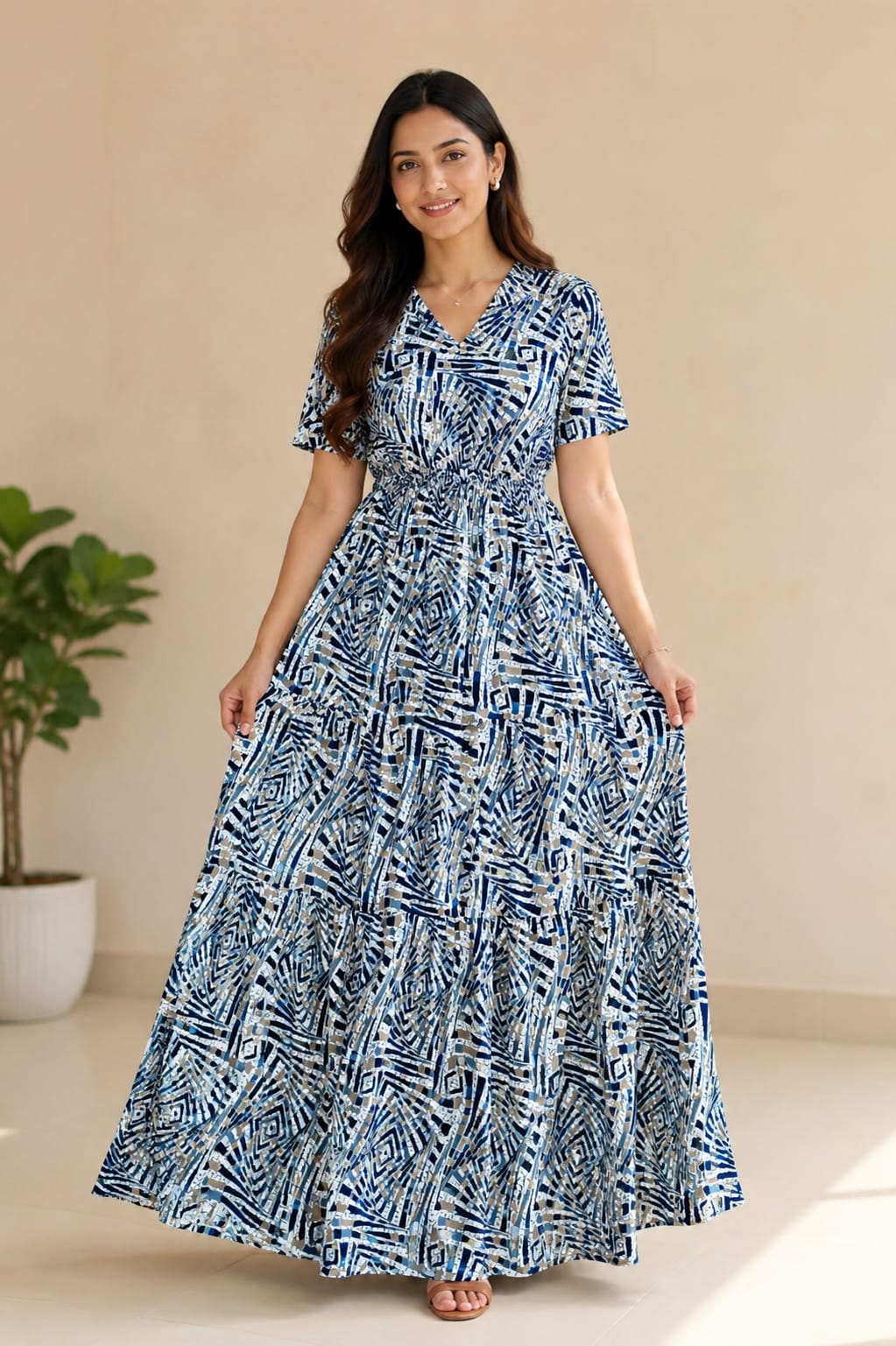 Maxi V Neck