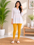 Ankle Length Leggings - Golden Yellow