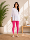 Ankle Length Leggings - Rani Pink