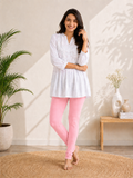 Full Length Leggings - Baby Pink